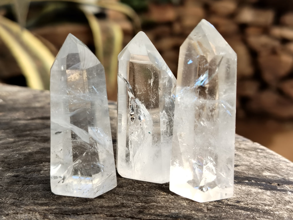 Polished Clear Quartz Crystals x 35 From Madagascar - Toprock Gemstones and Minerals 