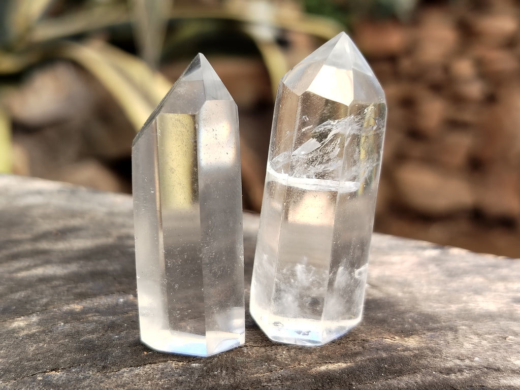 Polished Clear Quartz Crystals x 35 From Madagascar - Toprock Gemstones and Minerals 