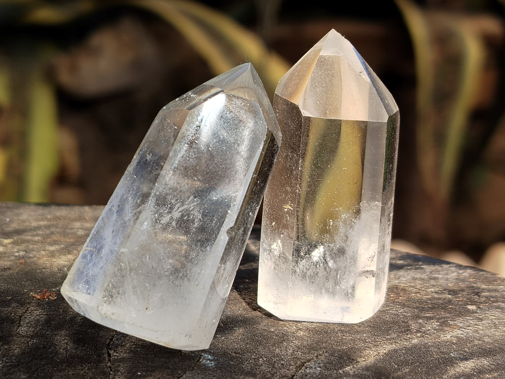 Polished Clear Quartz Crystals x 35 From Madagascar - Toprock Gemstones and Minerals 