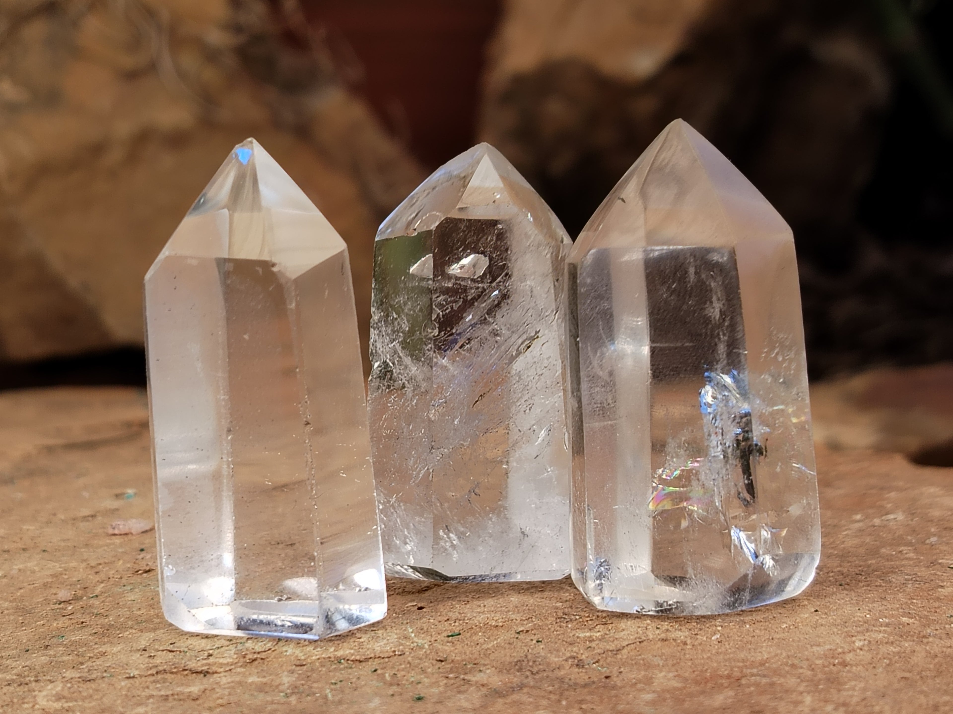 Polished Clear Quartz Crystals x 35 From Madagascar - Toprock Gemstones and Minerals 
