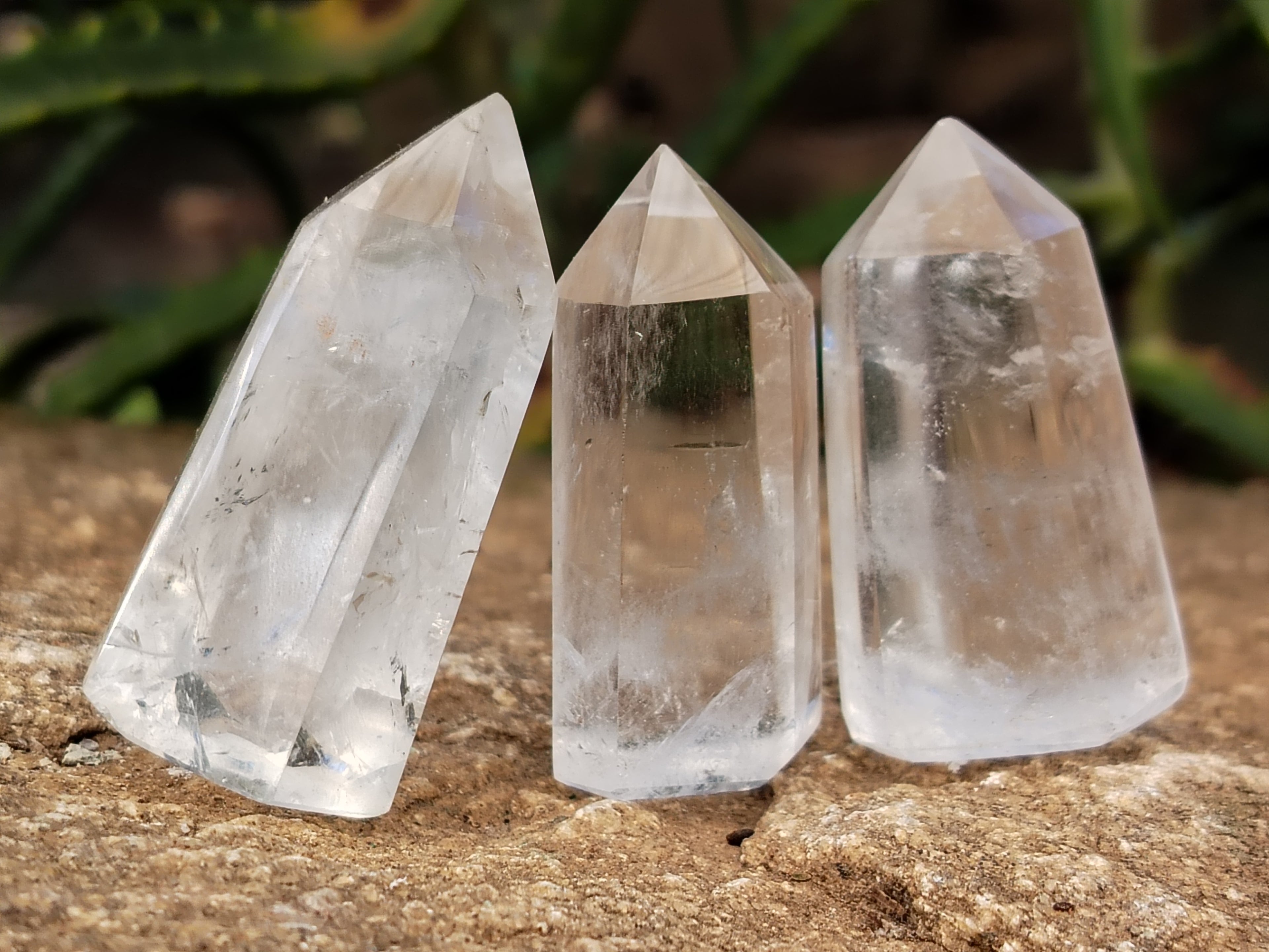Polished Clear Quartz Crystals x 35 From Madagascar - Toprock Gemstones and Minerals 