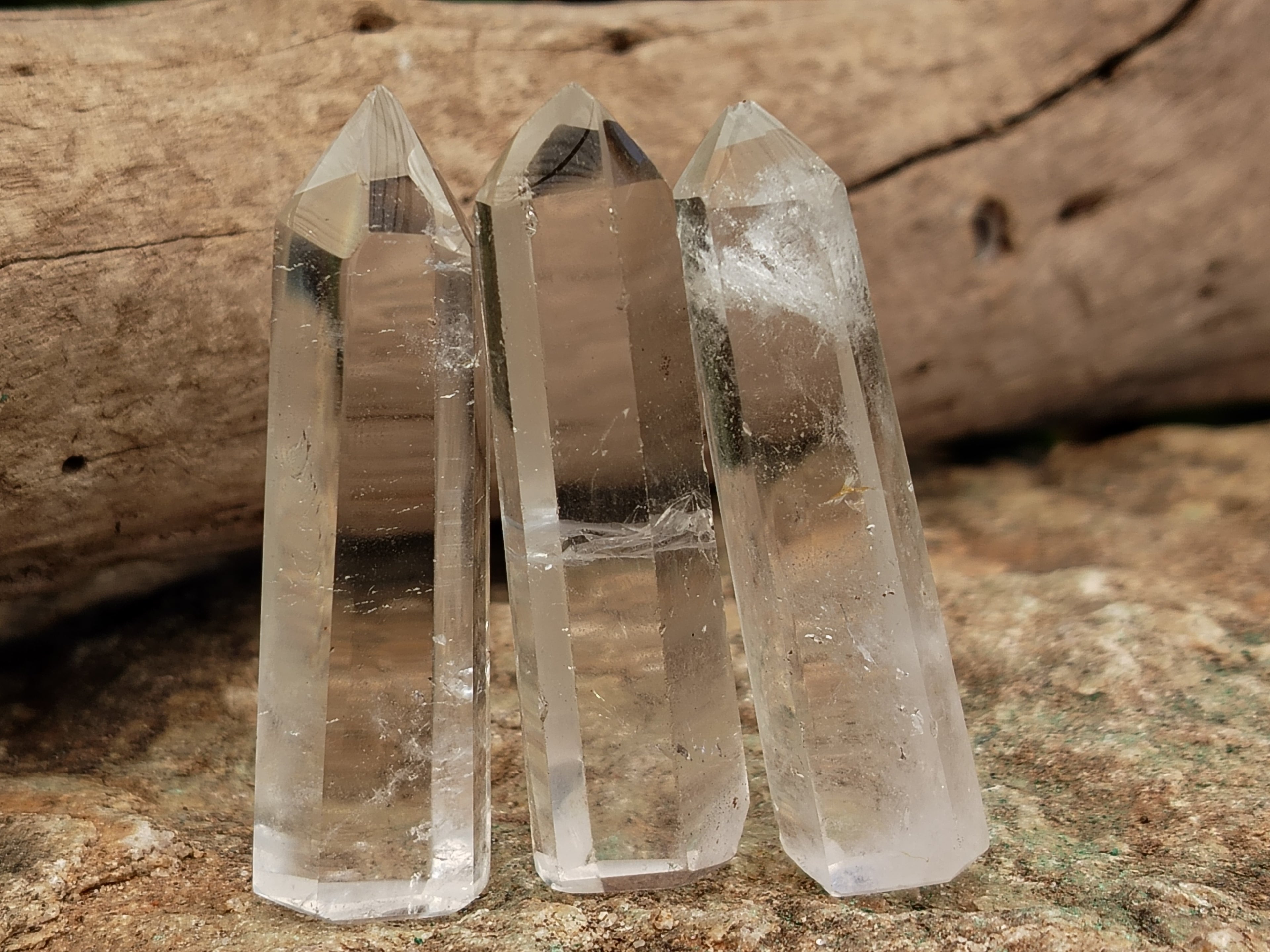 Polished Clear Quartz Crystals x 35 From Madagascar - Toprock Gemstones and Minerals 