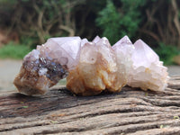 Natural Amethyst Spirit Quartz Clusters x 12 From Boekenhouthoek, South Africa
