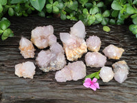 Natural Amethyst Spirit Quartz Clusters x 12 From Boekenhouthoek, South Africa