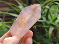 Polished Double Terminated Rose Quartz Points x 6 From Ambatondrazaka, Madagascar