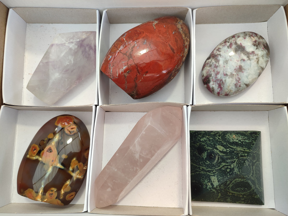 Polished Mixed Assortment of Retail items x 6 From Southern Africa - Toprock Gemstones and Minerals 