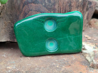 Polished Flower Banded Malachite Free Forms x 6 From Congo
