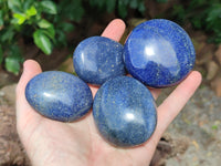 Polished Lazulite Palm Stones x 12 From Madagascar