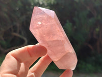 Polished Double Terminated Rose Quartz Points x 6 From Ambatondrazaka, Madagascar