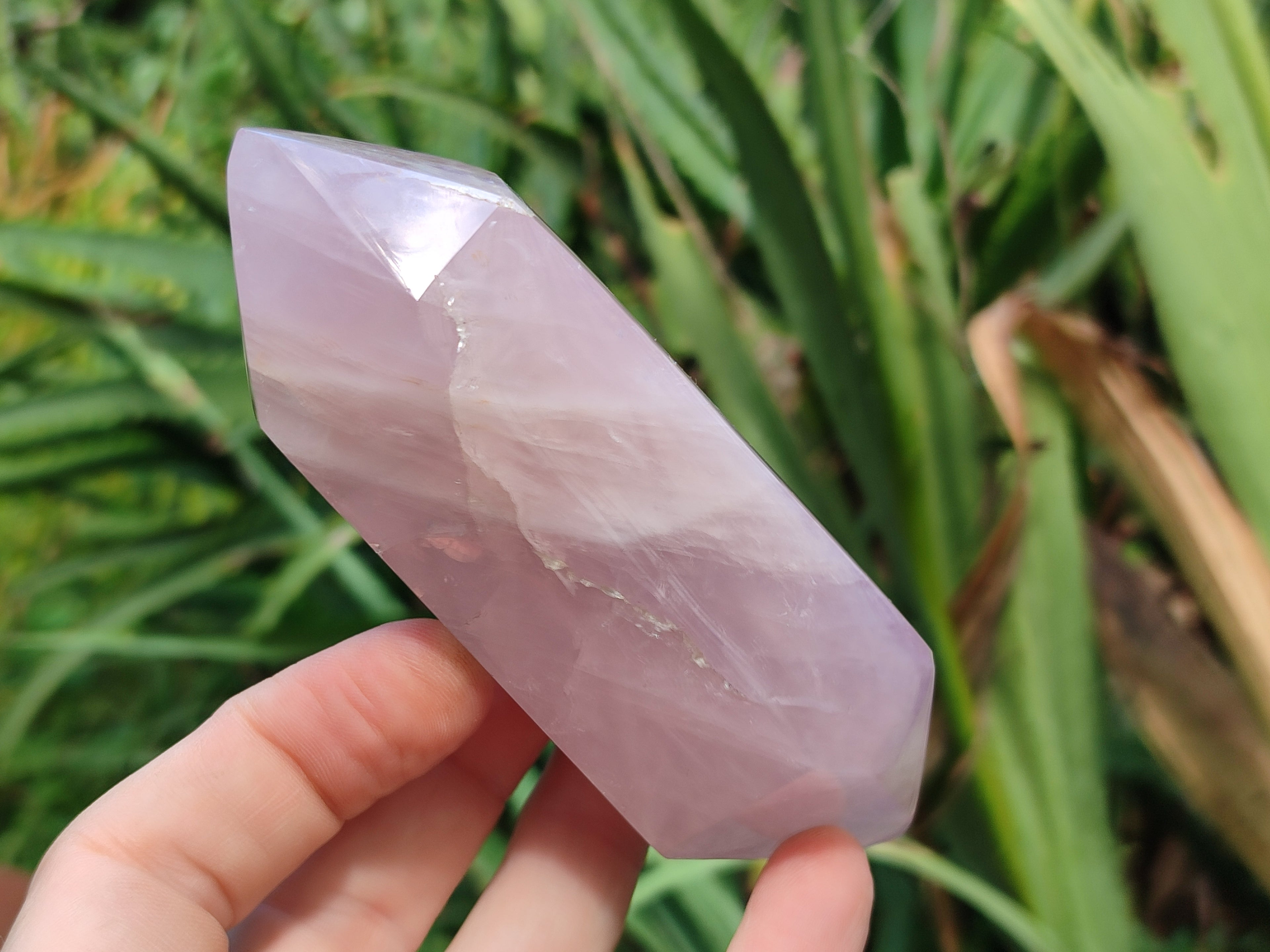 Polished Double Terminated Rose Quartz Points x 6 From Ambatondrazaka, Madagascar - Toprock Gemstones and Minerals 