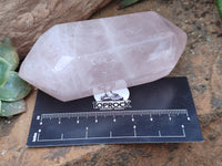 Polished Double Terminated Rose Quartz Points x 6 From Ambatondrazaka, Madagascar