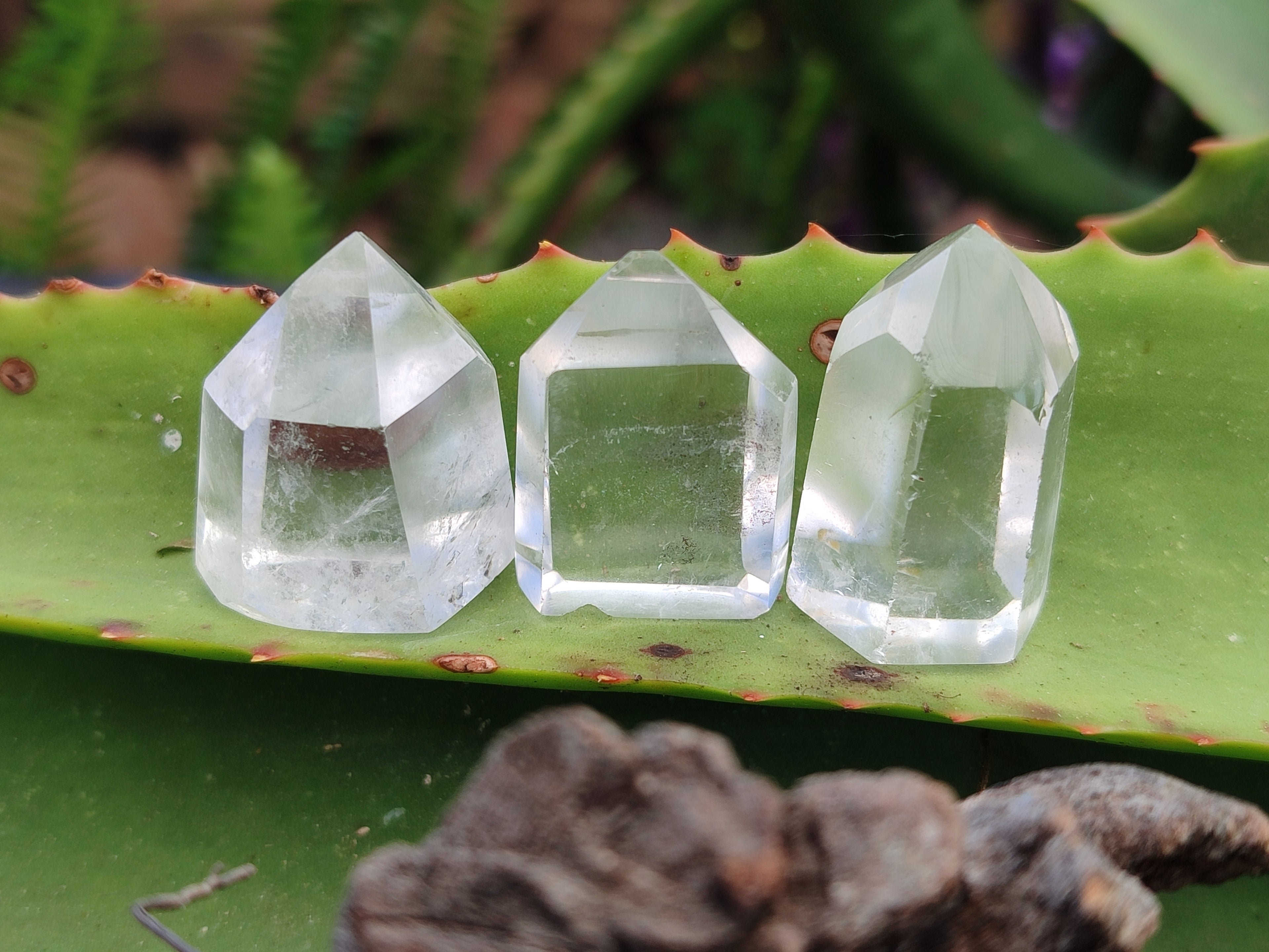 Polished Clear Quartz Crystals x 35 From Madagascar - Toprock Gemstones and Minerals 