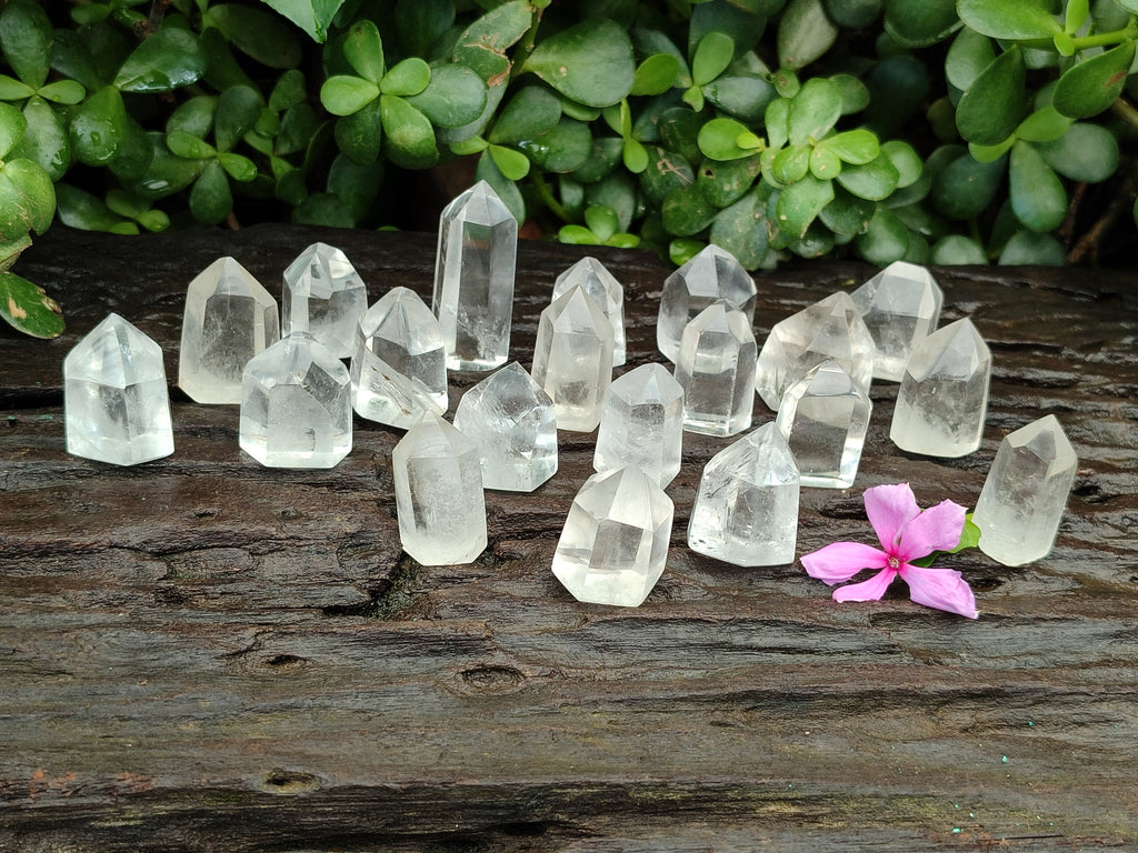 Polished Clear Quartz Crystals x 35 From Madagascar - Toprock Gemstones and Minerals 