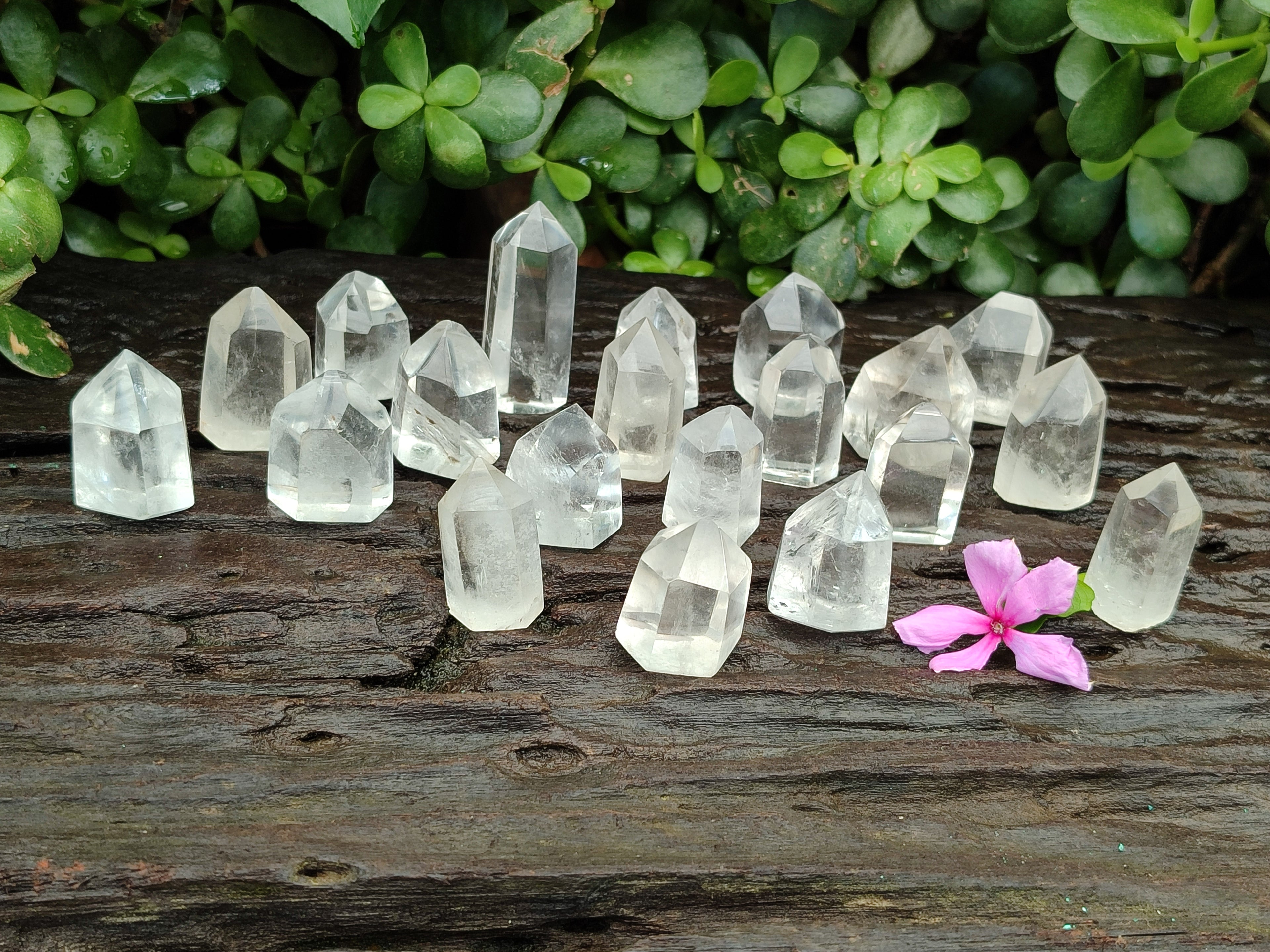 Polished Clear Quartz Crystals x 35 From Madagascar - Toprock Gemstones and Minerals 