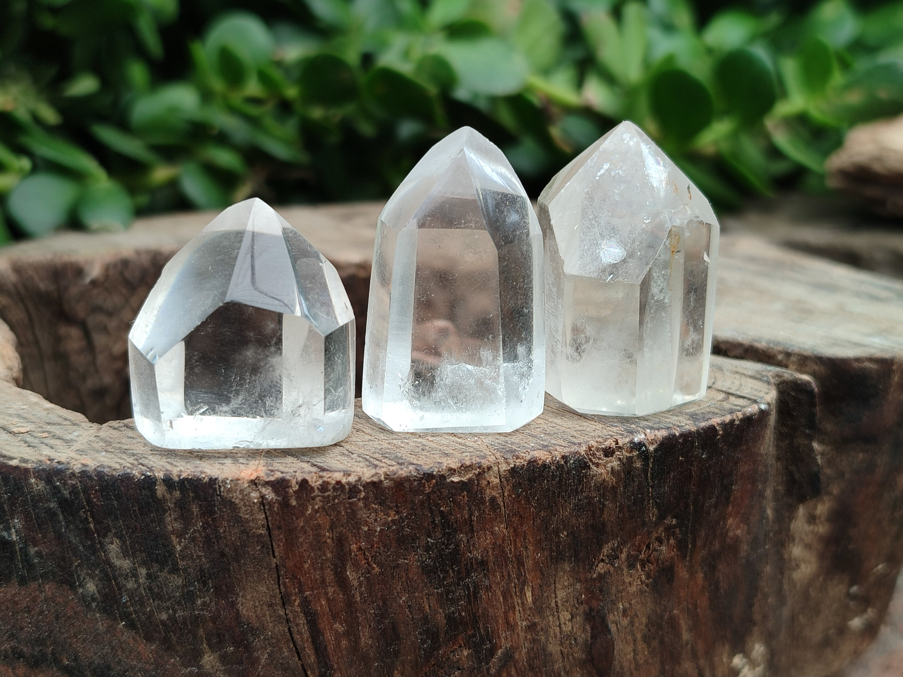 Polished Clear Quartz Crystals x 35 From Madagascar - Toprock Gemstones and Minerals 