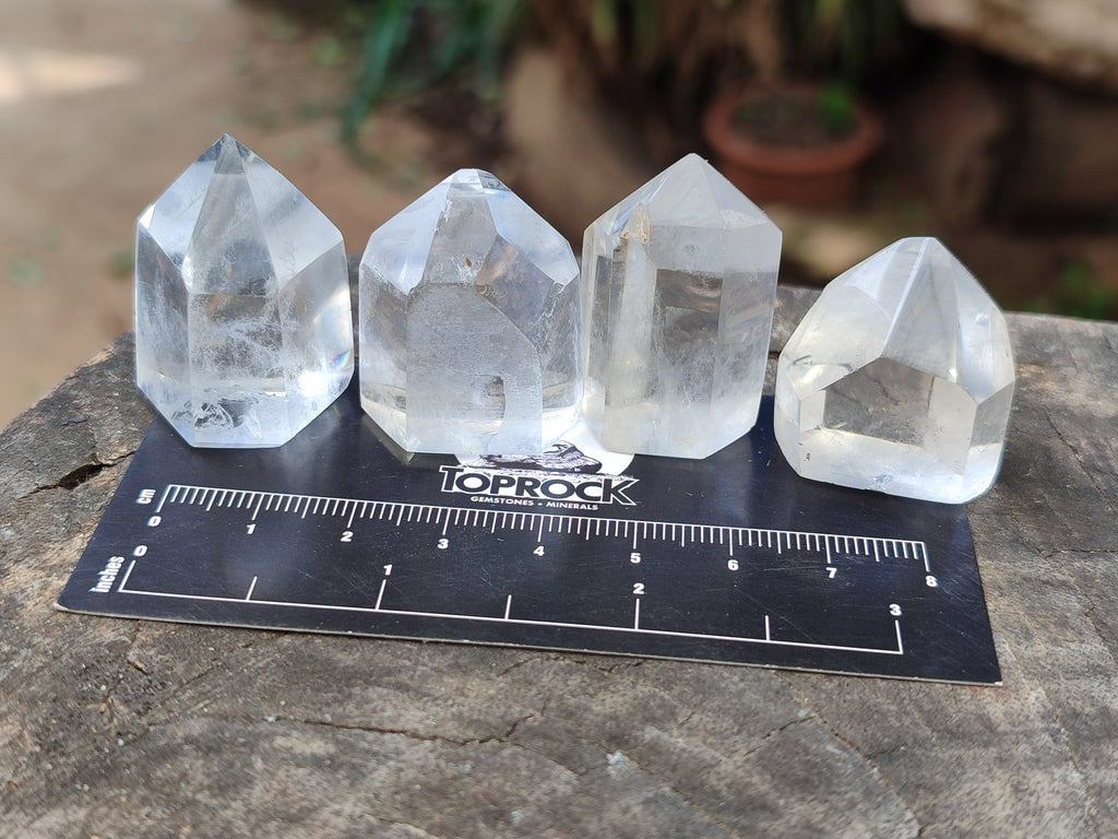 Polished Clear Quartz Crystals x 35 From Madagascar - Toprock Gemstones and Minerals 