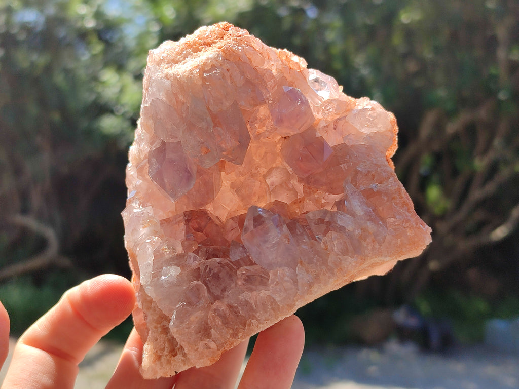 Natural Jacaranda Amethyst Quartz Clusters x 4 From Mumbwa, Zambia - Toprock Gemstones and Minerals 