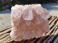 Natural Jacaranda Amethyst Quartz Clusters x 4 From Mumbwa, Zambia - Toprock Gemstones and Minerals 