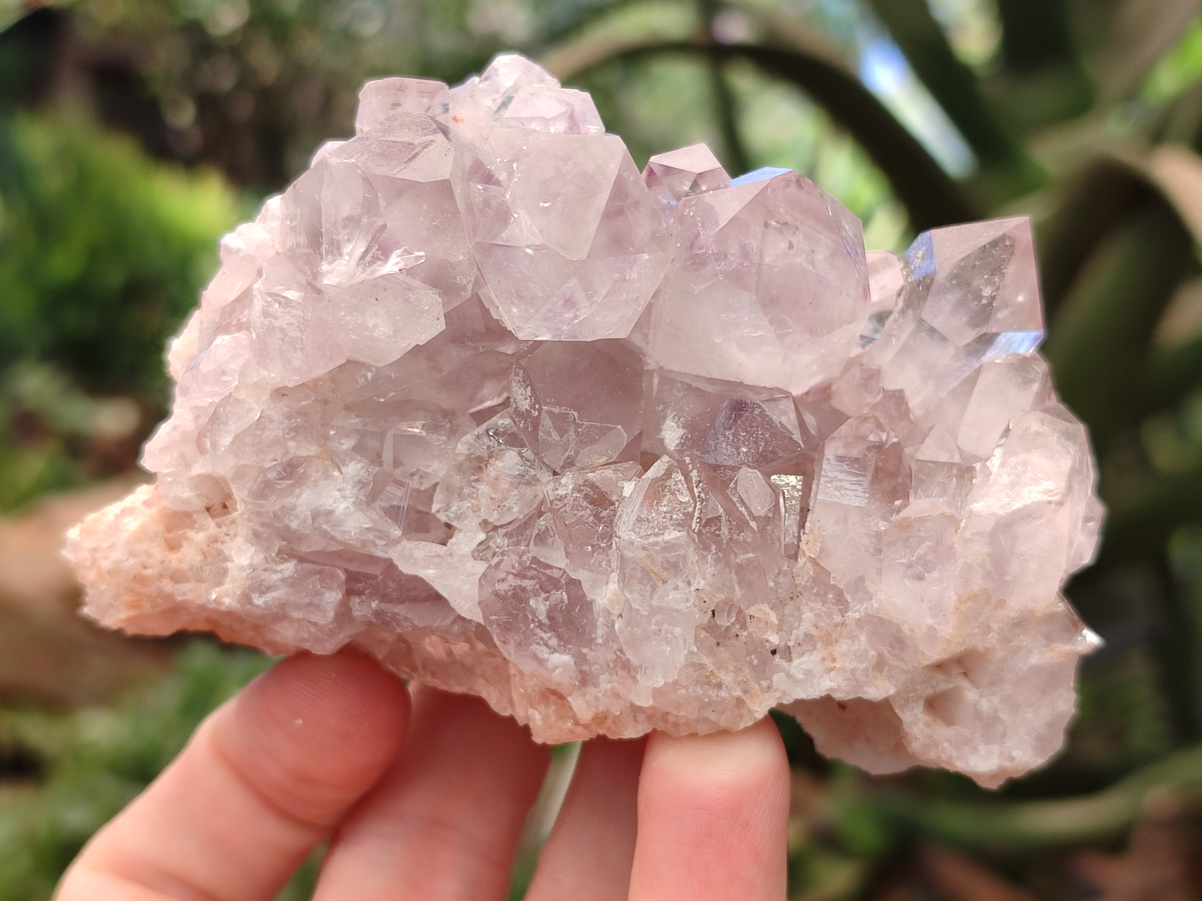 Natural Jacaranda Amethyst Quartz Clusters x 4 From Mumbwa, Zambia - Toprock Gemstones and Minerals 