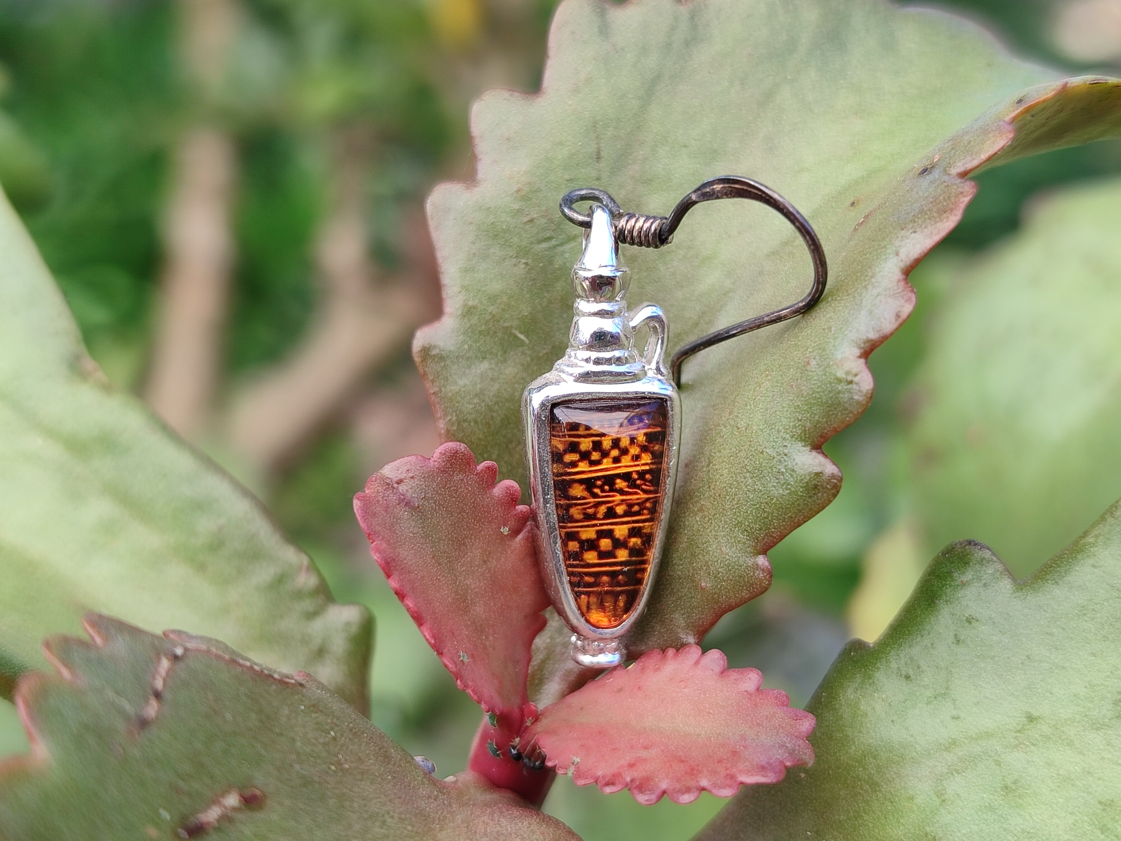 Polished Baltic Amber Earring and Pendant Sets on Sterling Silver - Sold Per Set - From Poland - Toprock Gemstones and Minerals 