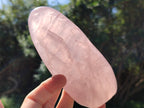 Polished Rose Quartz Standing Free Forms x 3 From Ambatondrazaka, Madagascar - Toprock Gemstones and Minerals 