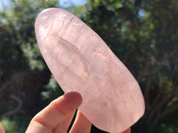 Polished Rose Quartz Standing Free Forms x 3 From Ambatondrazaka, Madagascar