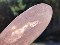 Polished Rose Quartz Standing Free Forms x 3 From Ambatondrazaka, Madagascar
