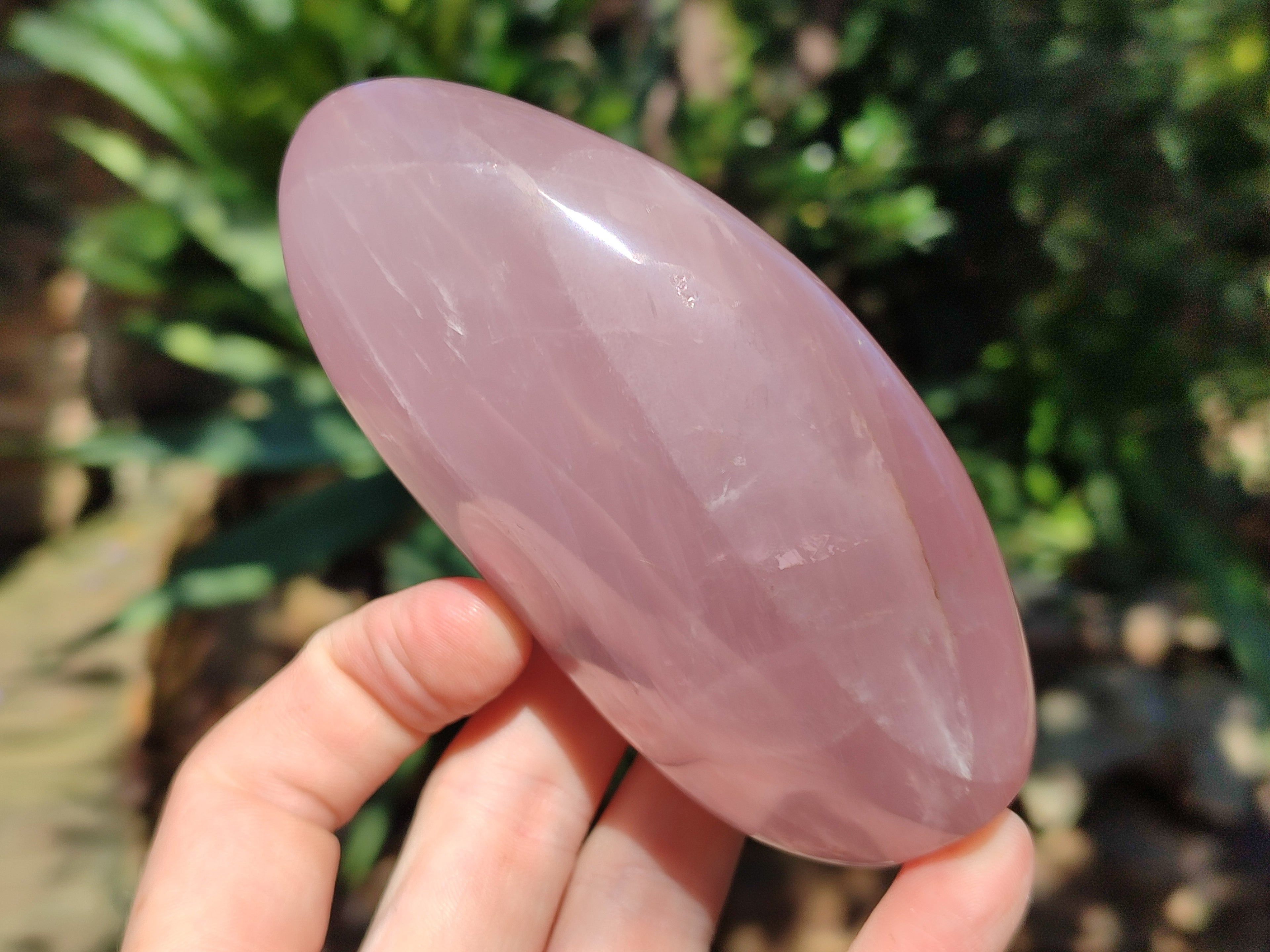 Polished Rose Quartz Standing Free Forms x 3 From Ambatondrazaka, Madagascar - Toprock Gemstones and Minerals 