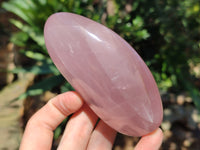 Polished Rose Quartz Standing Free Forms x 3 From Ambatondrazaka, Madagascar