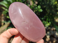 Polished Rose Quartz Standing Free Forms x 3 From Ambatondrazaka, Madagascar