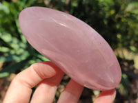 Polished Rose Quartz Standing Free Forms x 3 From Ambatondrazaka, Madagascar