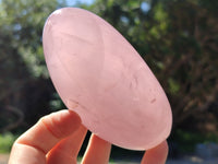 Polished Rose Quartz Standing Free Forms x 3 From Ambatondrazaka, Madagascar