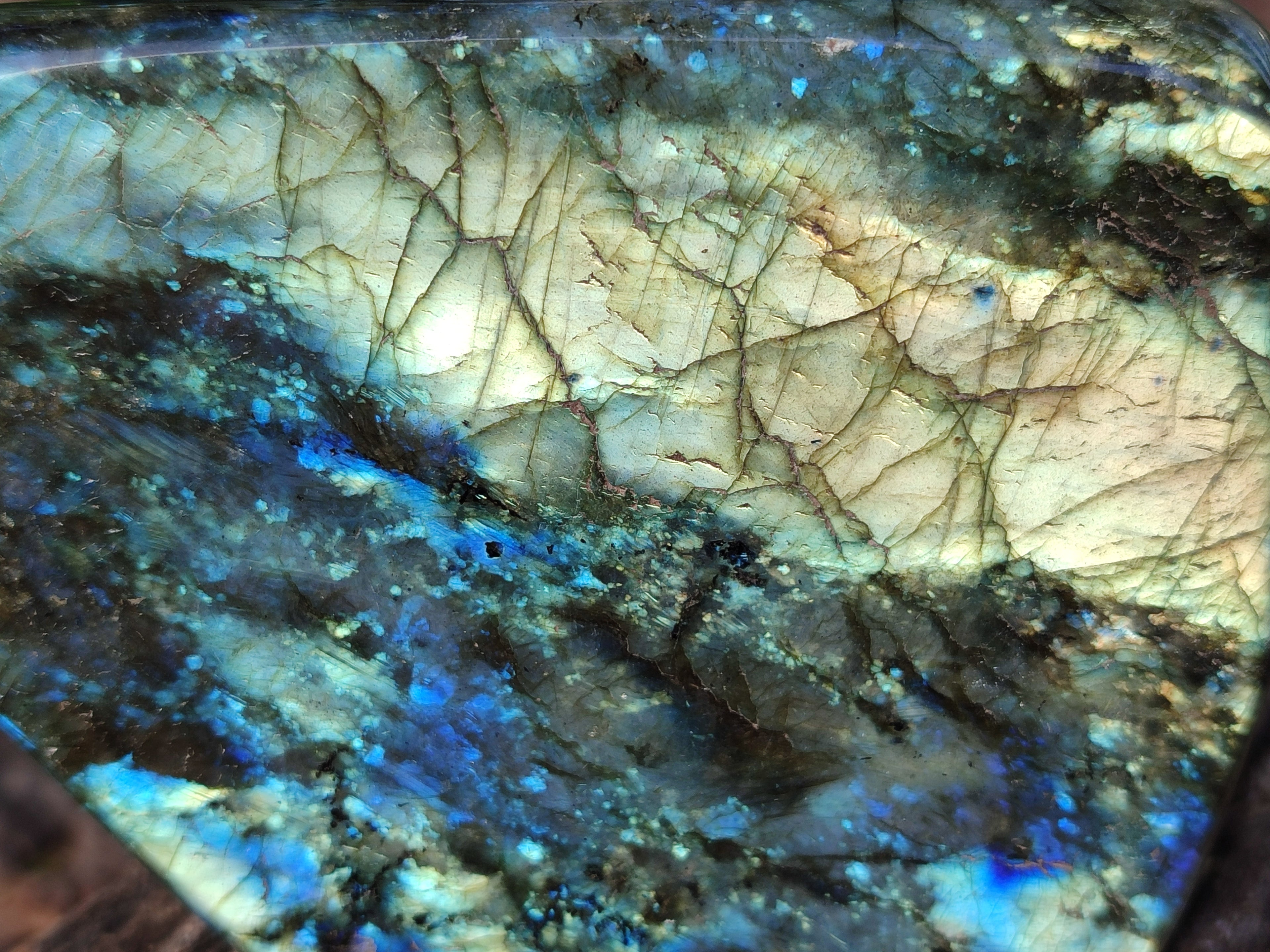 Polished Labradorite Standing Free Forms x 2 From Tulear, Madagascar - Toprock Gemstones and Minerals 