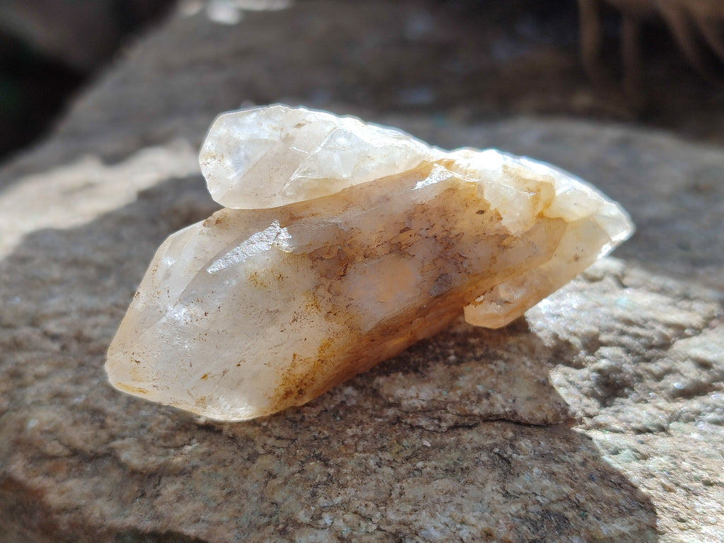 Natural White Single Quartz Crystals x 35 From Madagascar - Toprock Gemstones and Minerals 