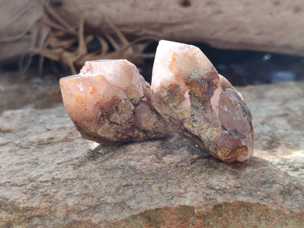 Natural White Single Quartz Crystals x 35 From Madagascar - Toprock Gemstones and Minerals 