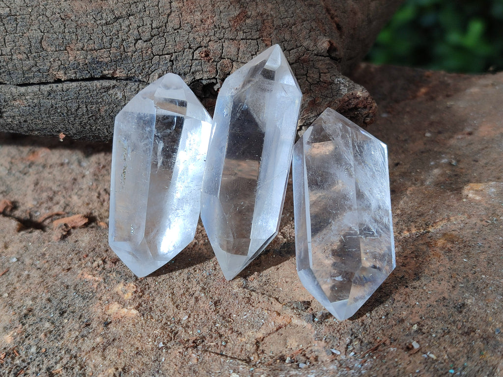 Polished Double Terminated Quartz Crystals x 35 From Madagascar - Toprock Gemstones and Minerals 