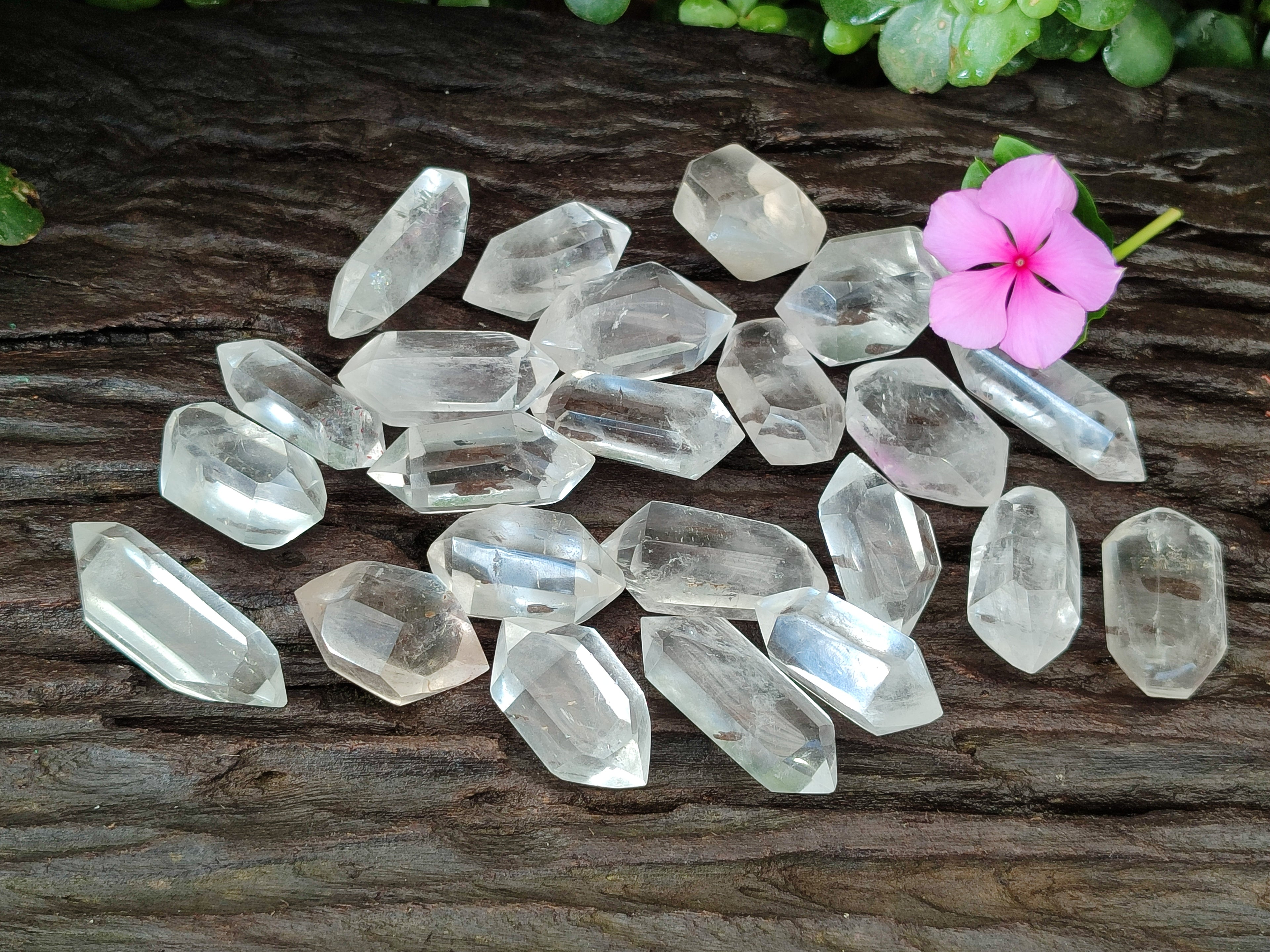 Polished Double Terminated Quartz Crystals x 35 From Madagascar - Toprock Gemstones and Minerals 