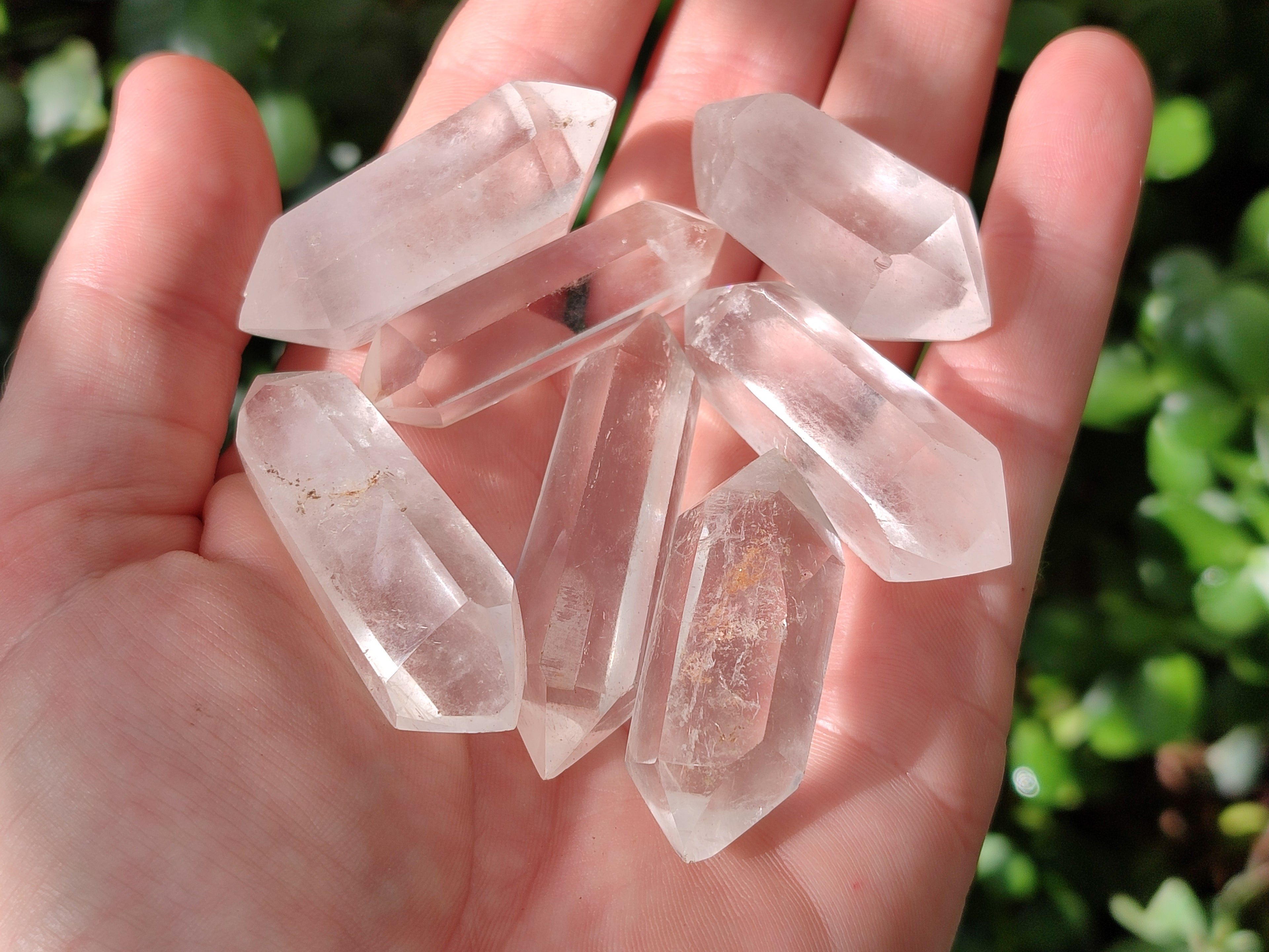 Polished Double Terminated Quartz Crystals x 35 From Madagascar - Toprock Gemstones and Minerals 