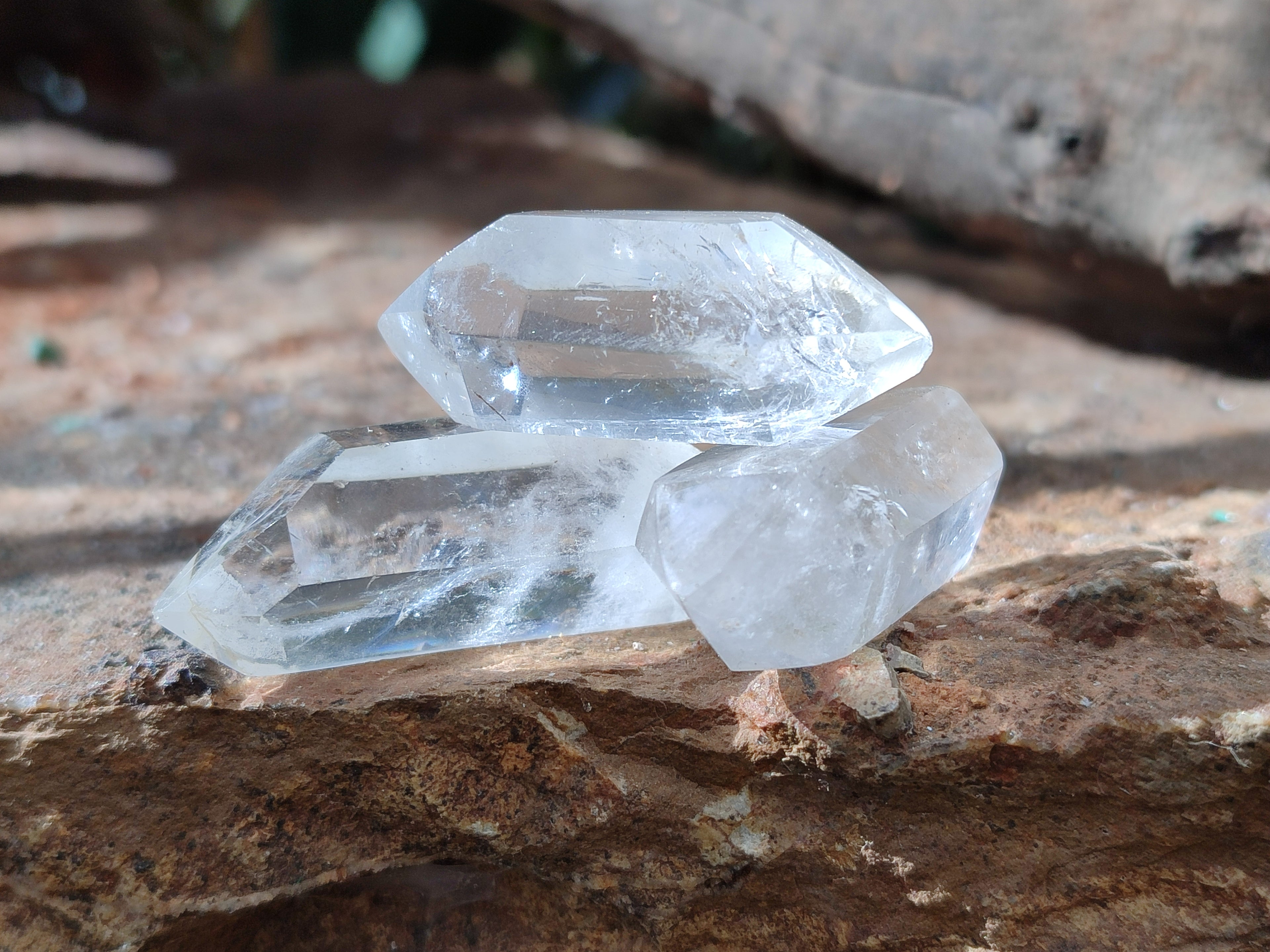 Polished Double Terminated Quartz Crystals x 35 From Madagascar - Toprock Gemstones and Minerals 