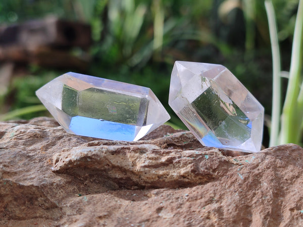Polished Double Terminated Quartz Crystals x 35 From Madagascar
