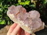 Natural Dark Amethyst Spirit Quartz Clusters x 3 From Boekenhouthoek, South Africa - Toprock Gemstones and Minerals 