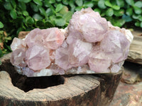 Natural Dark Amethyst Spirit Quartz Clusters x 3 From Boekenhouthoek, South Africa - Toprock Gemstones and Minerals 