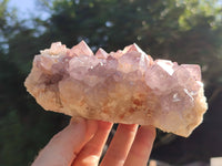 Natural Dark Amethyst Spirit Quartz Clusters x 3 From Boekenhouthoek, South Africa - Toprock Gemstones and Minerals 