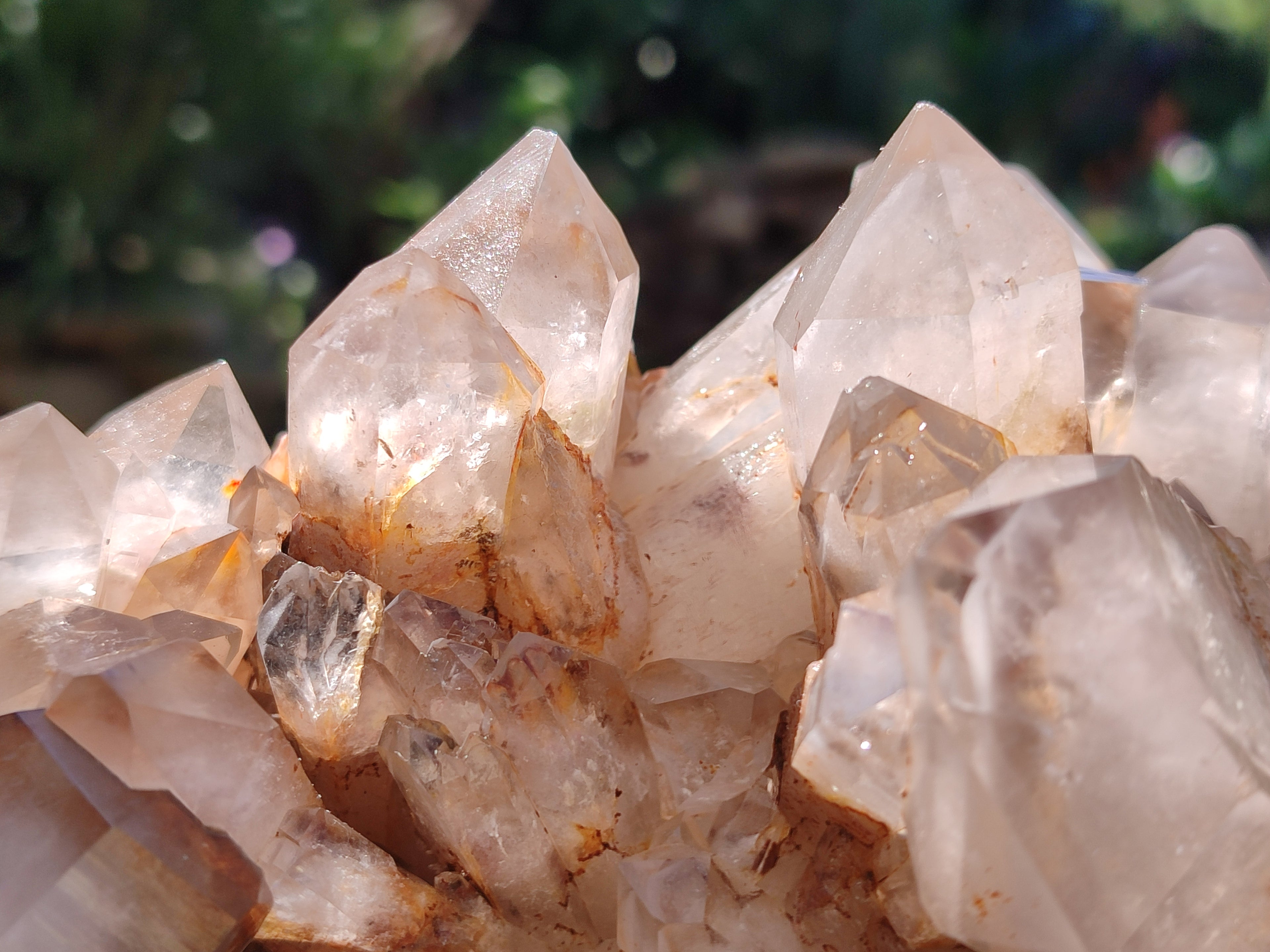 Polished On One Side Red Hematoid Quartz Clusters x 1 From Karoi, Zimbabwe - Toprock Gemstones and Minerals 