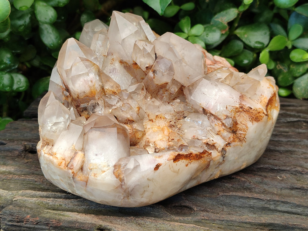 Polished On One Side Red Hematoid Quartz Clusters x 1 From Karoi, Zimbabwe - Toprock Gemstones and Minerals 