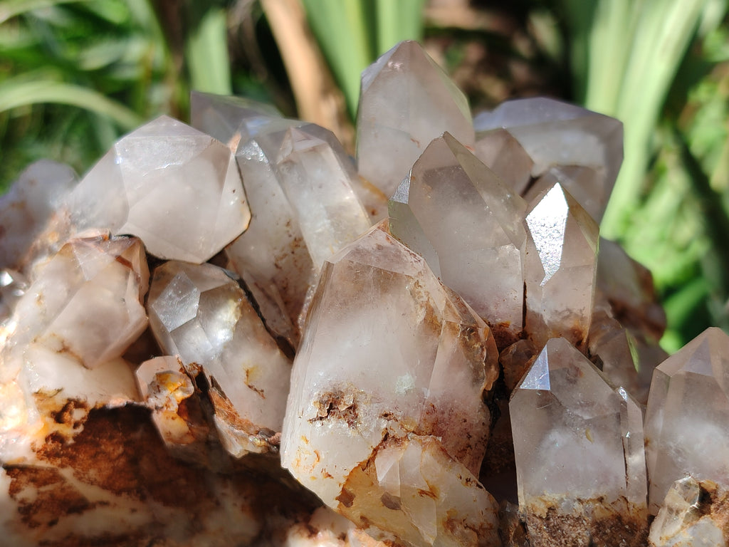 Polished On One Side Red Hematoid Quartz Clusters x 1 From Karoi, Zimbabwe - Toprock Gemstones and Minerals 