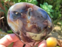 Polished Dendritic Agate Standing Free Forms x 5 From Madagascar