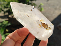 Polished Frosted Quartz Crystal Points x 4 From Madagascar