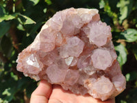 Natural Dark Purple Cactus Spirit Quartz Clusters x 3 From South Africa