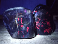 Polished Ruby Corundum In Chrome Verdite Standing Free Forms x 4 From Zimbabwe - Toprock Gemstones and Minerals 